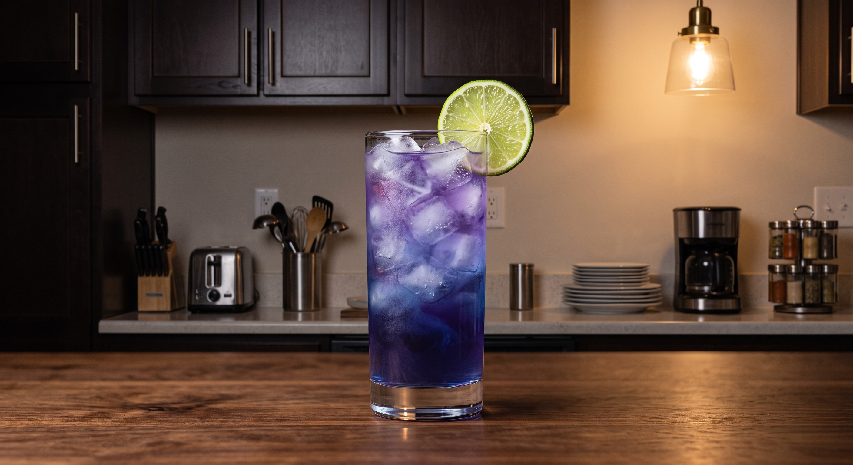 Butterfly Effect cocktail served in a Highball