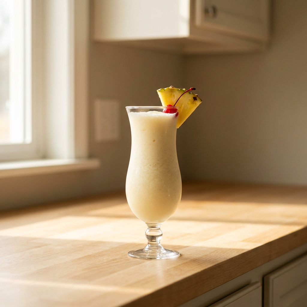 Chi-Chi cocktail served in a Hurricane glass