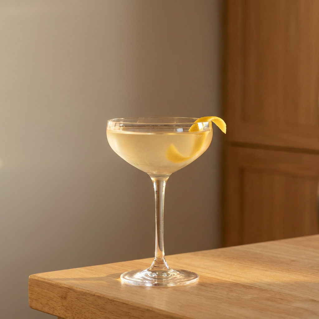 Corpse Reviver No. 2 cocktail served in a Coupe glass