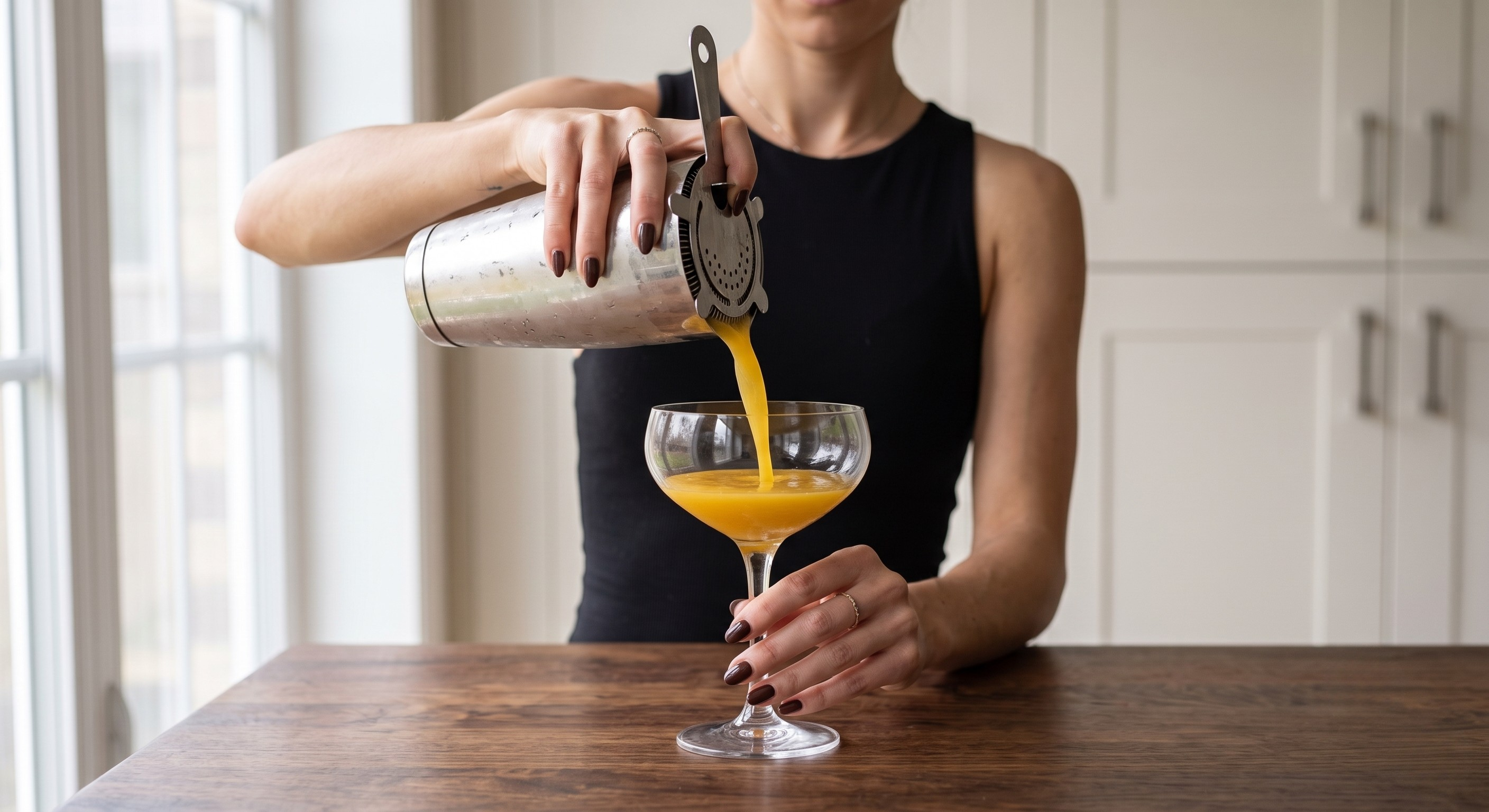 Stirring the Mango Chilli Daiquiri