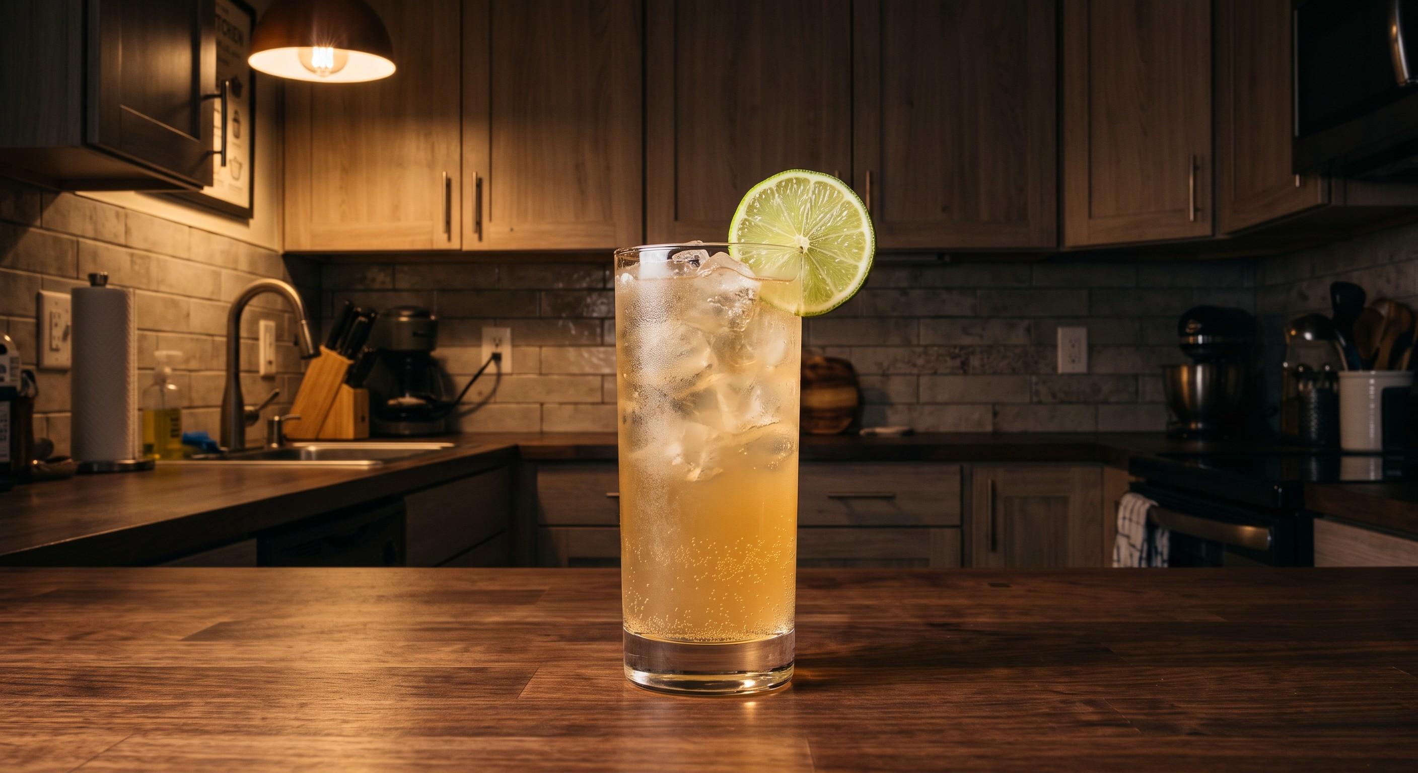 Mexican Mule cocktail served in a Copper mug or highball