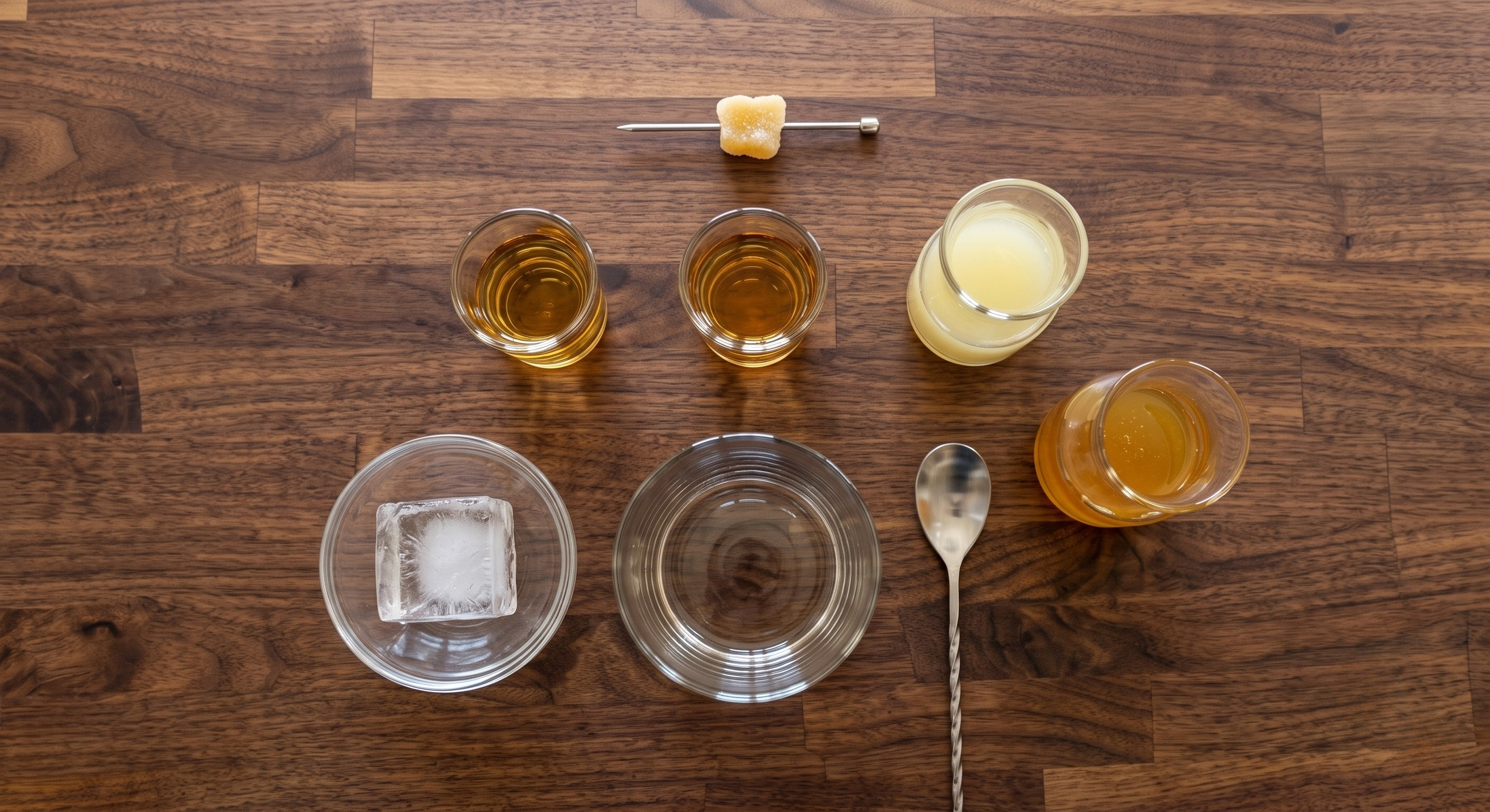 Ingredients laid out for the Penicillin
