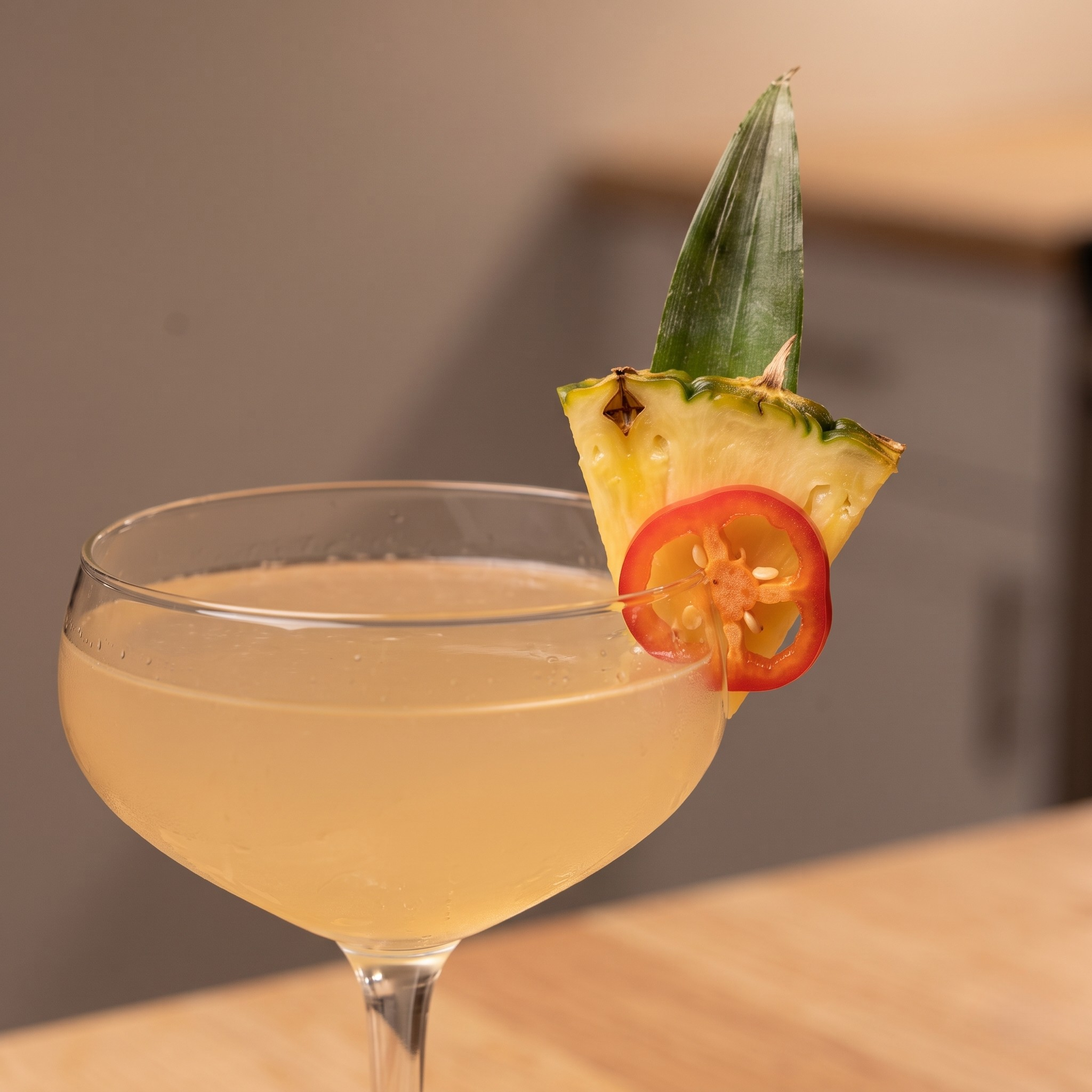 Garnish for the Pineapple-Habanero Daiquiri