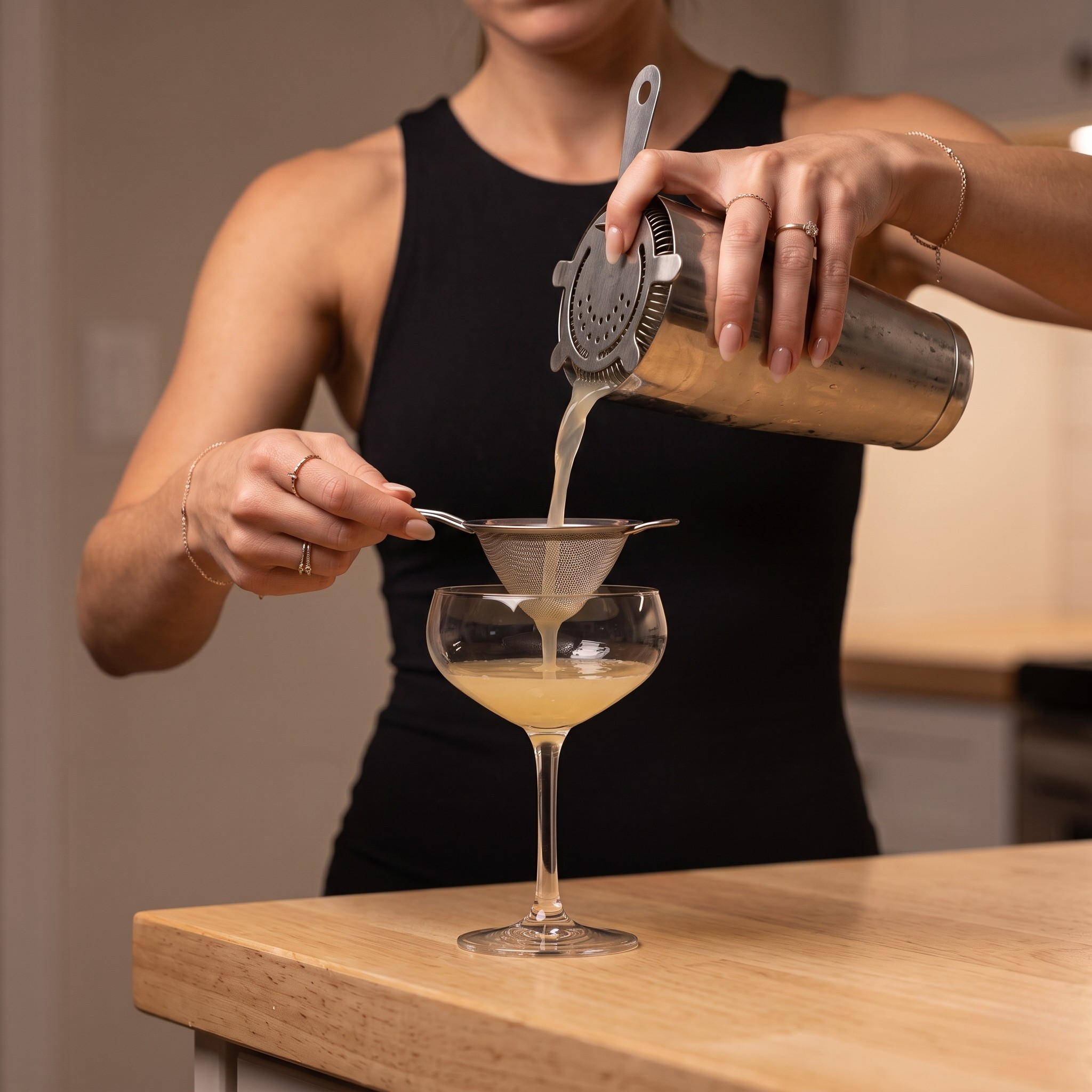 Stirring the Pineapple-Habanero Daiquiri