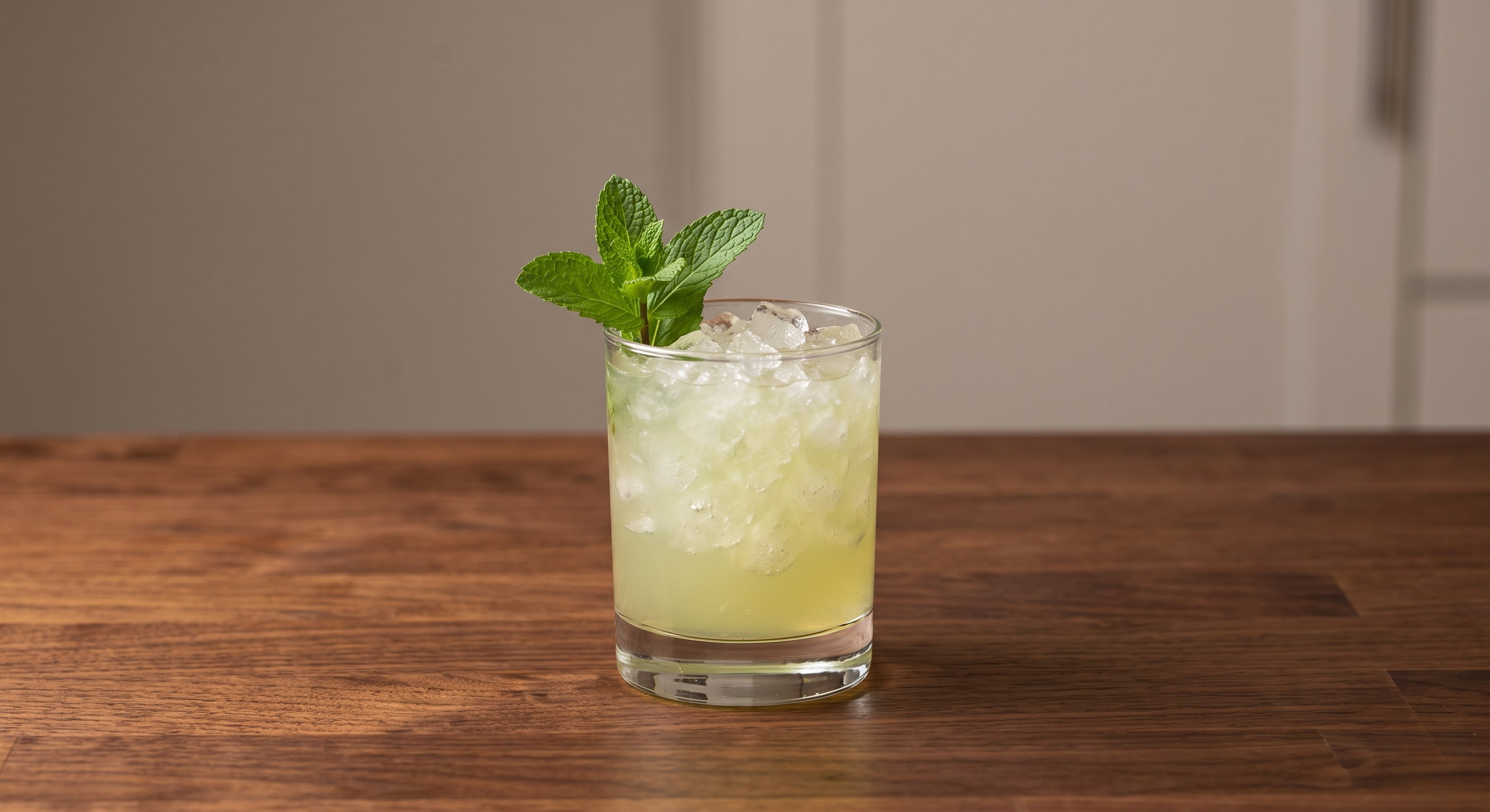 Rum Smash cocktail served in a Rocks glass