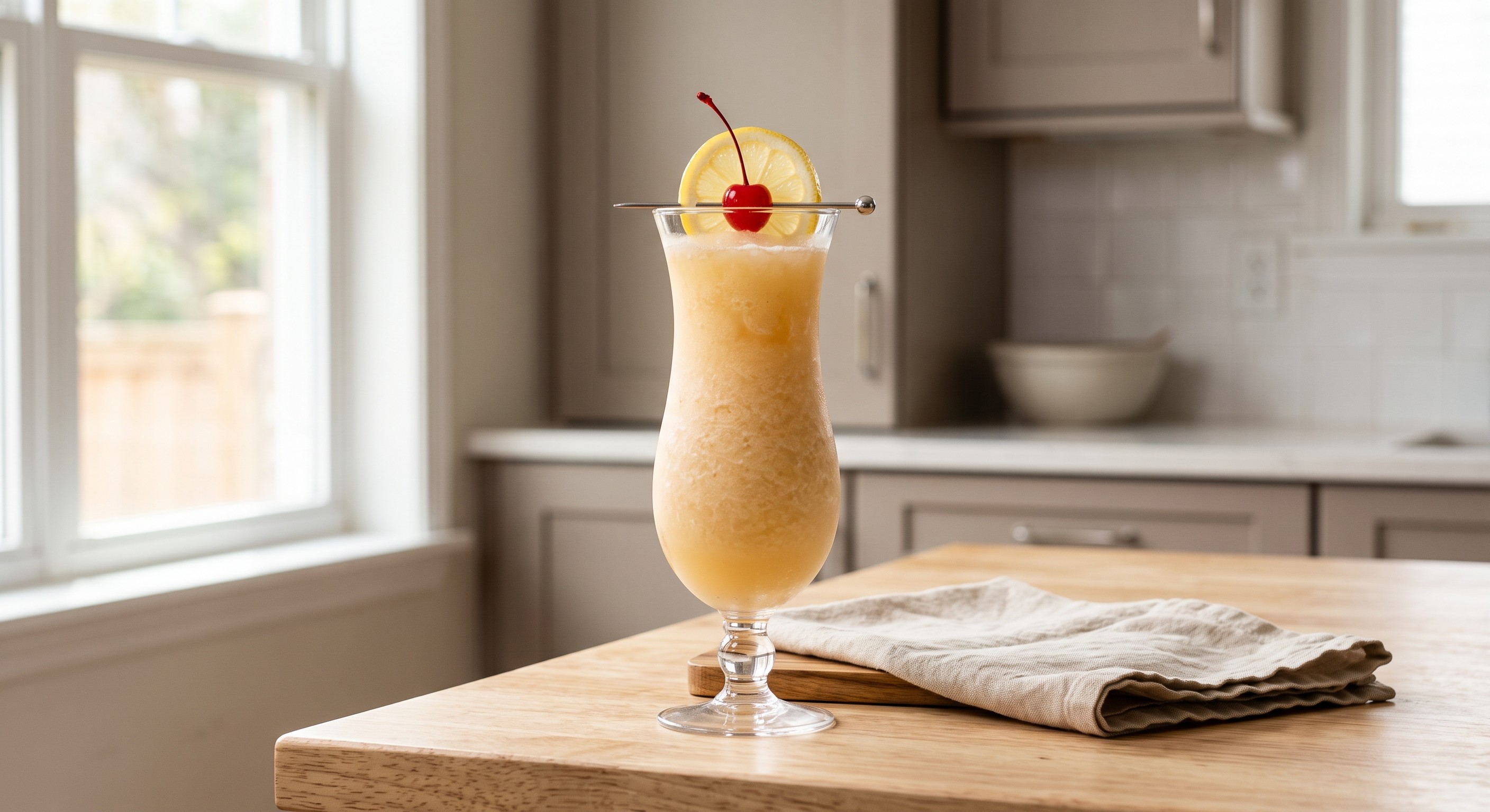 Saturn cocktail served in a Hurricane or highball glass