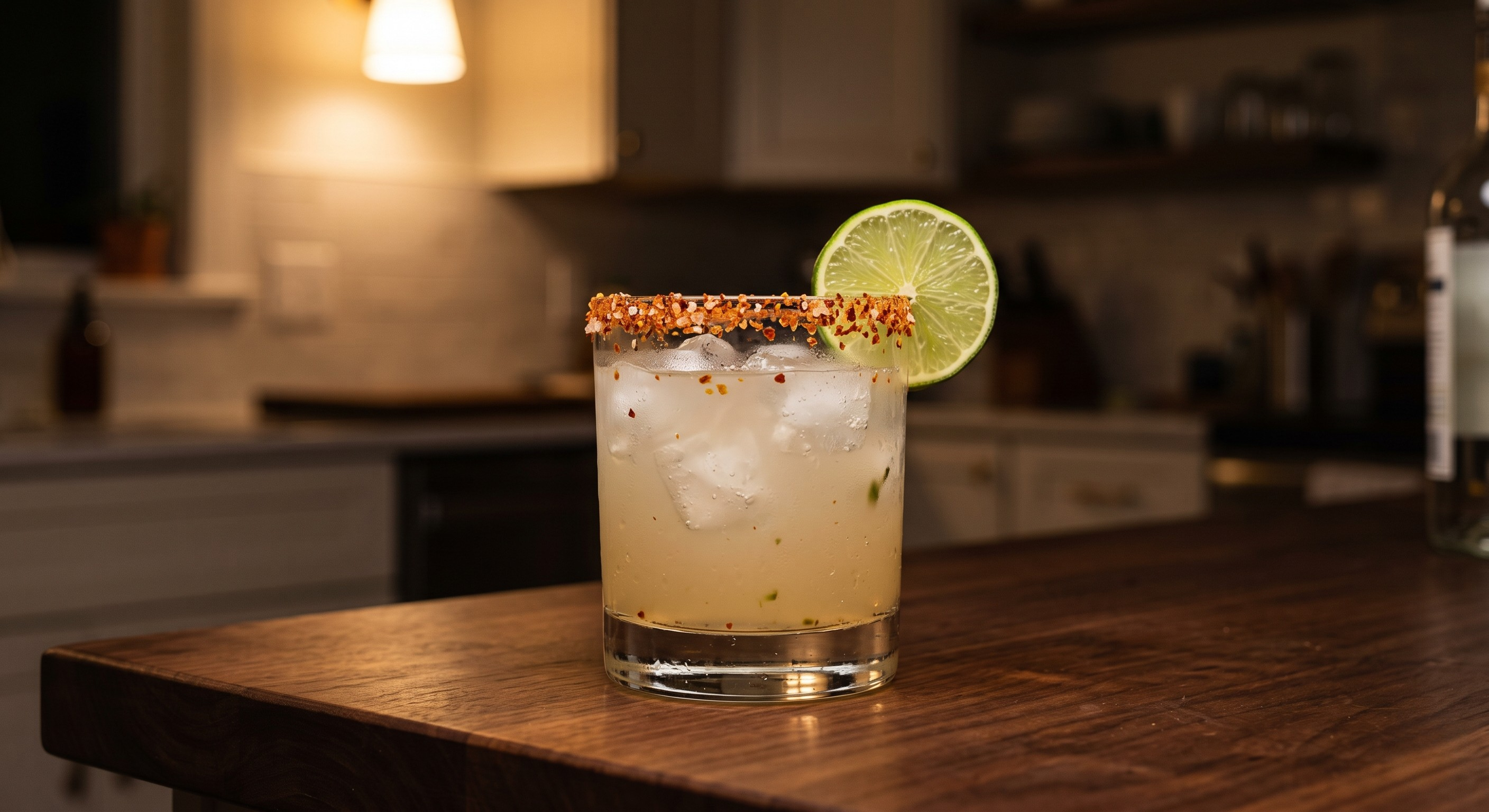 Spicy Margarita cocktail served in a Rocks glass