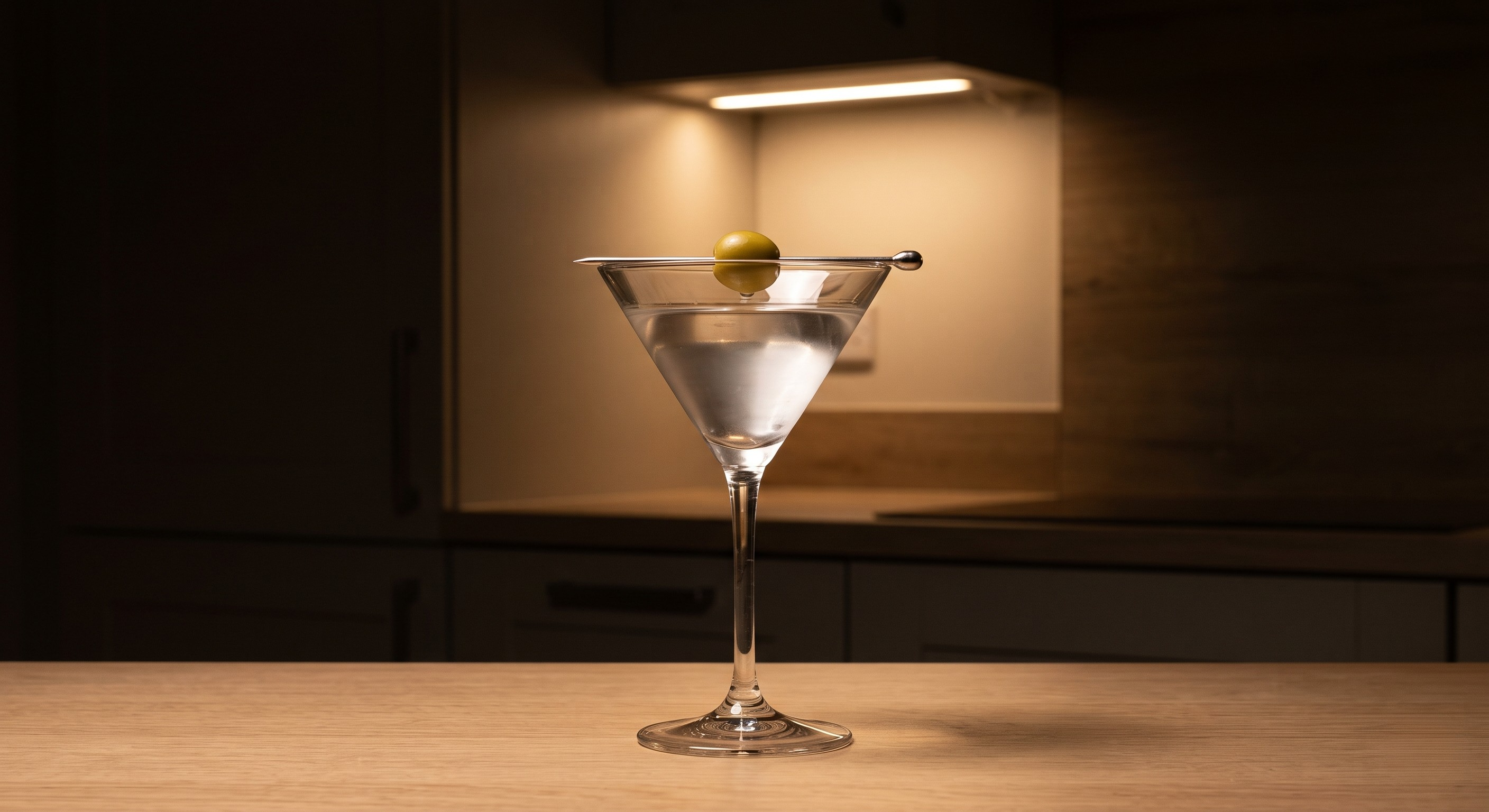 Vodka Martini cocktail served in a Martini glass