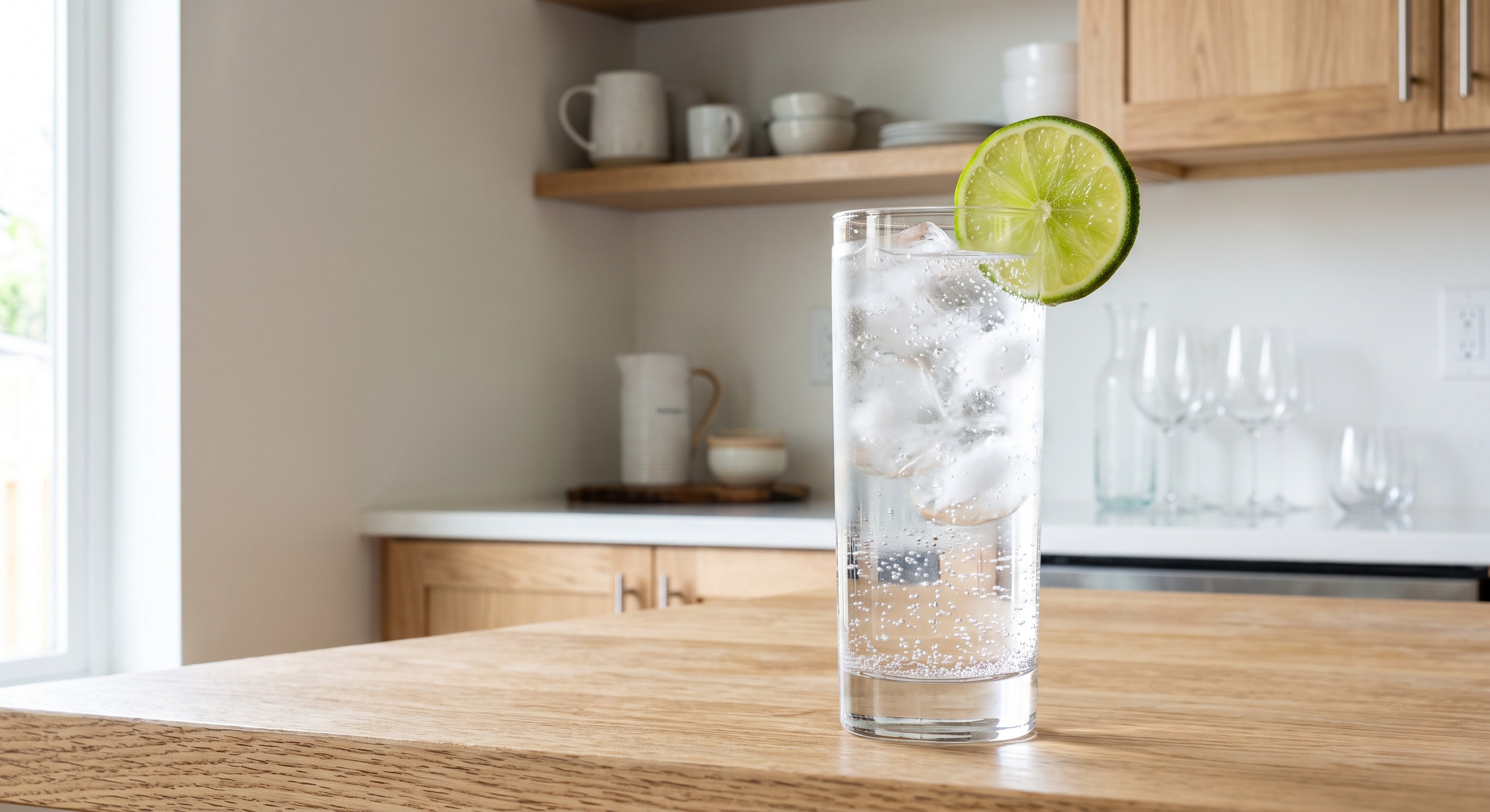 Vodka Rickey cocktail served in a Highball