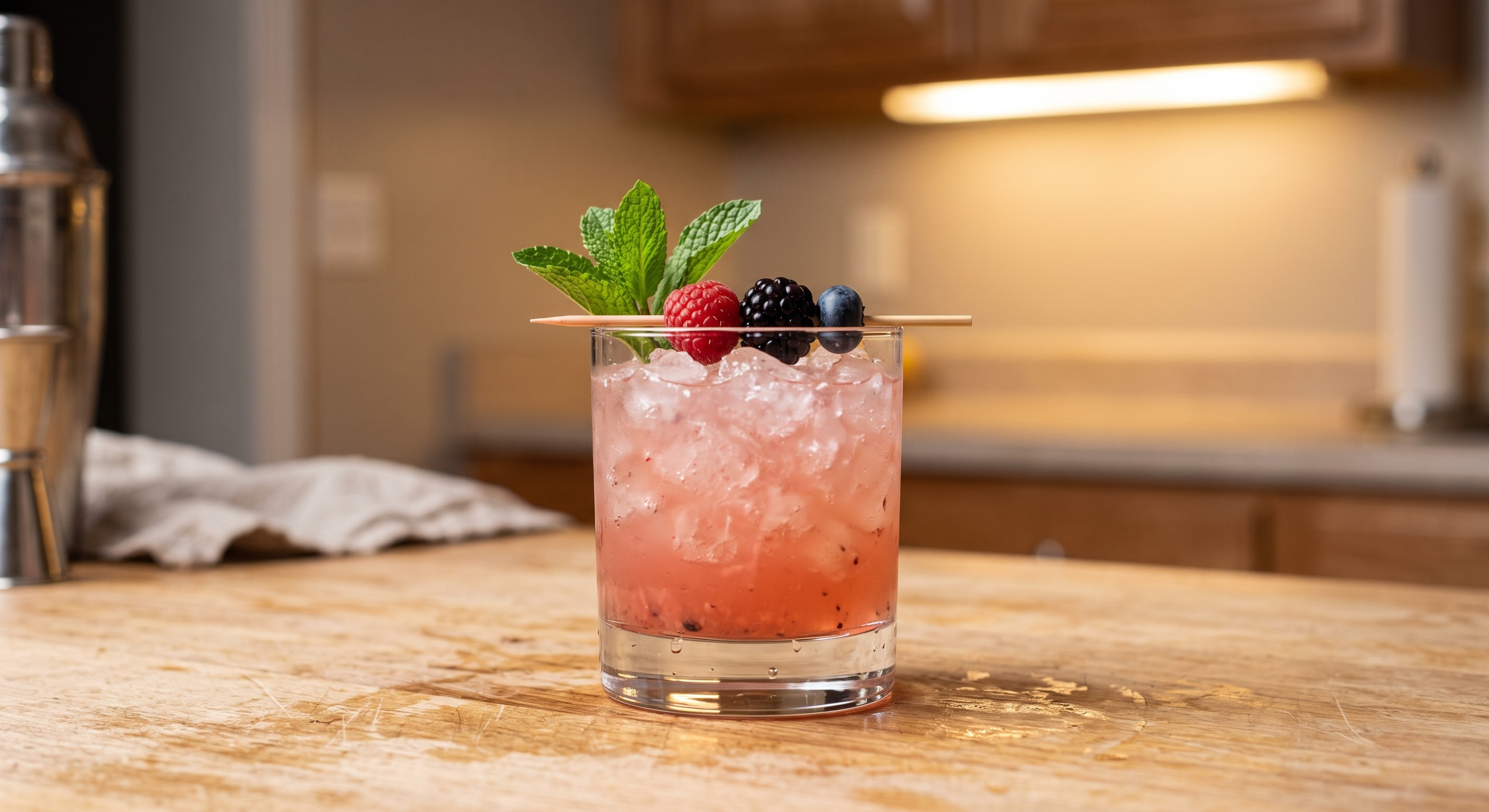 Vodka Smash cocktail served in a Rocks glass