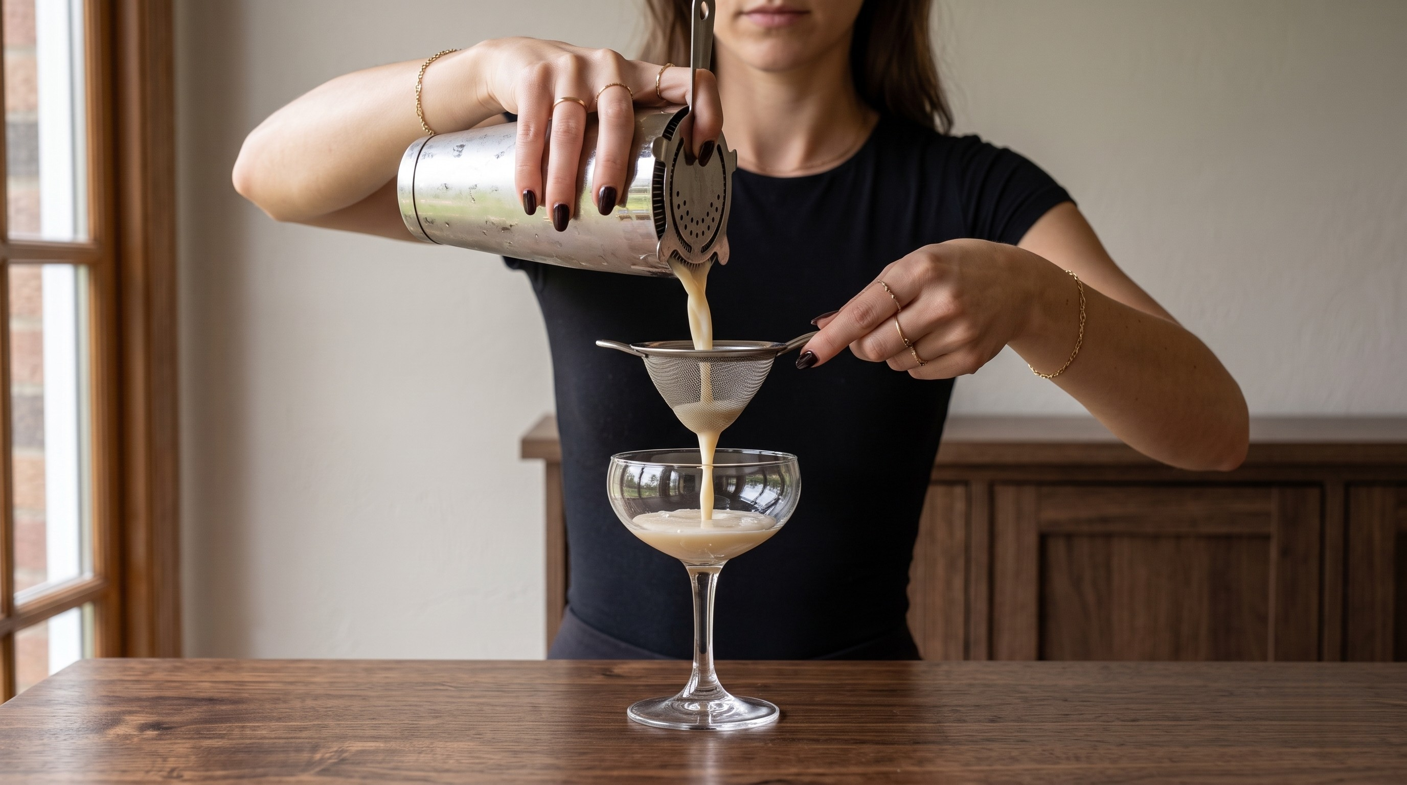 Stirring the Whiskey Flip