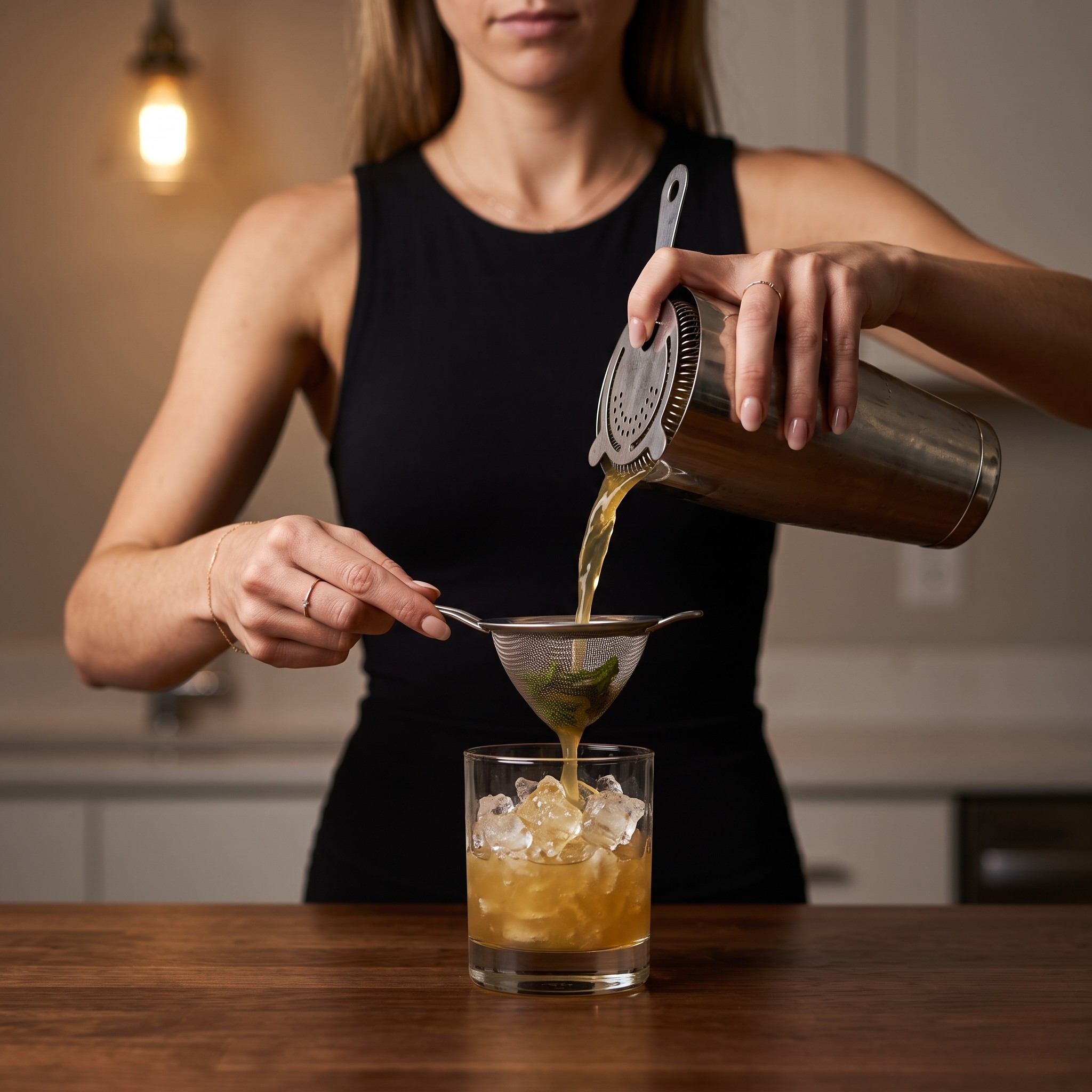 Stirring the Whiskey Smash
